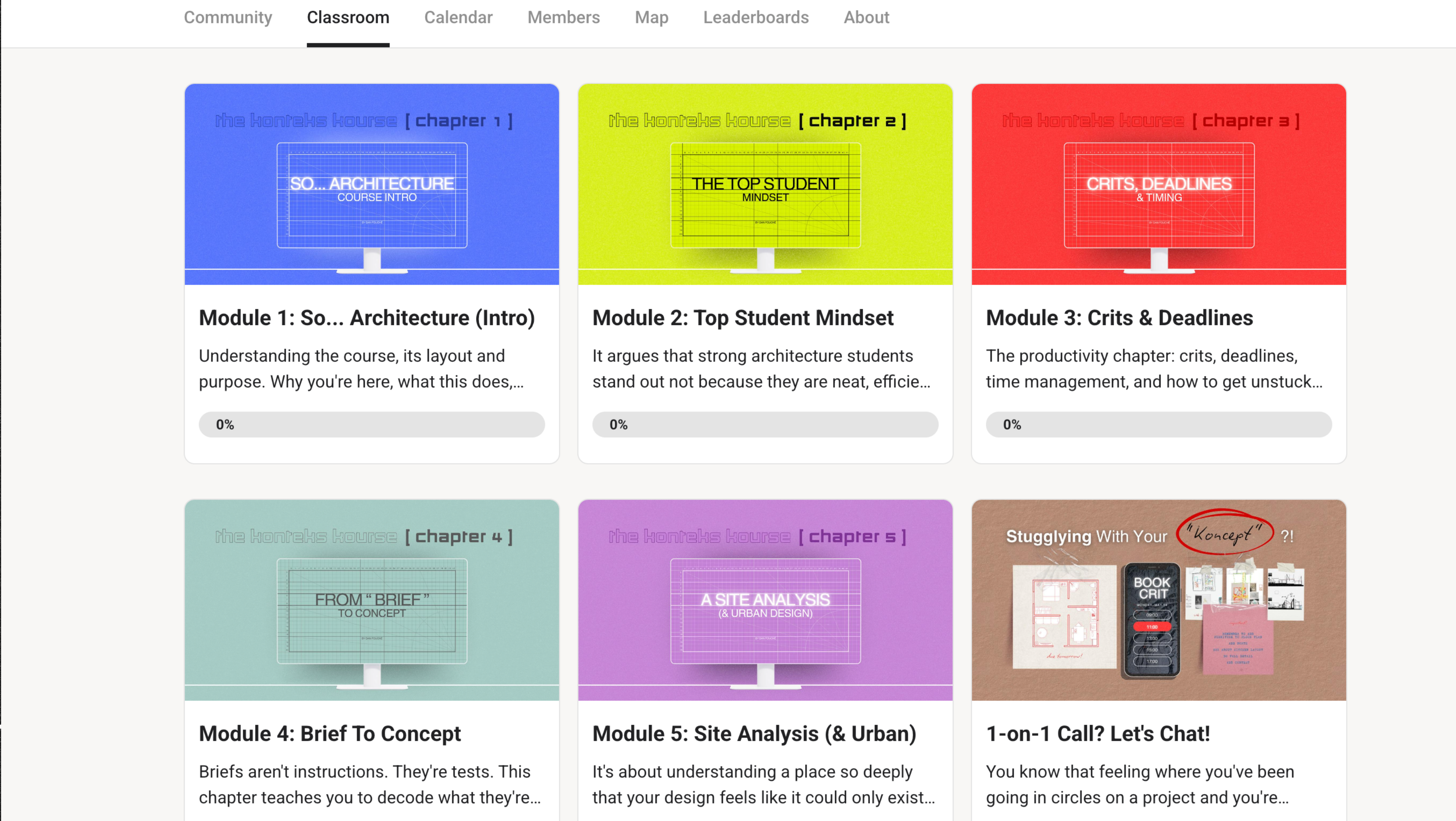 Student community on Skool